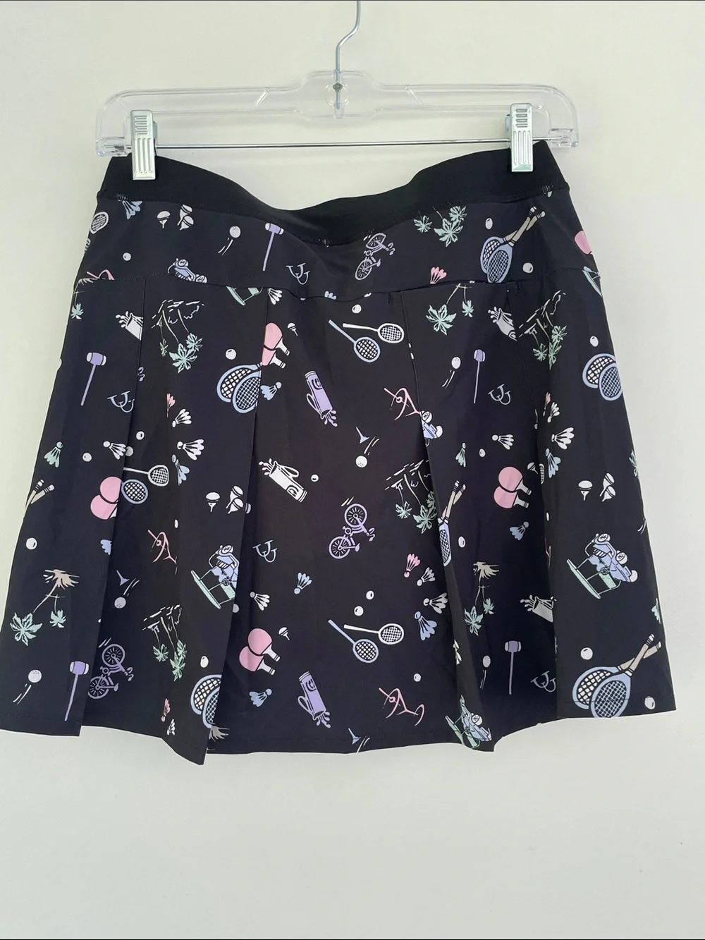 RLX RALPH LAUREN Women’s Black Pickleball Golf Racquetball Tennis Print Skort Sm